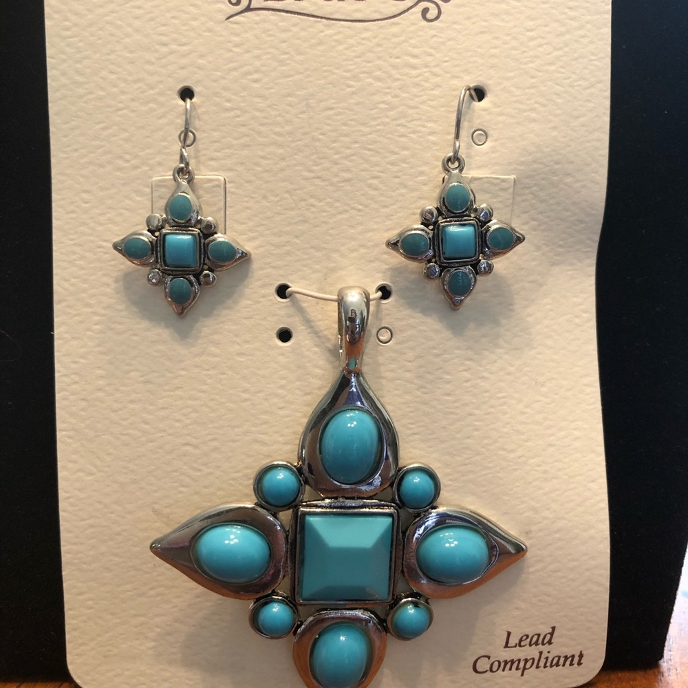 DIY Medallion and earring set